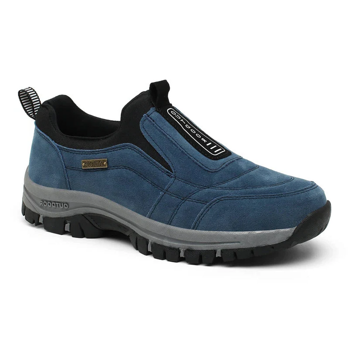 Comfortable unisex orthopedic hiking shoes providing foot pain relief & arch support for long walks.