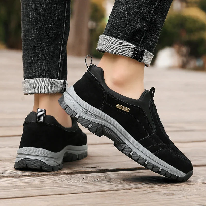 Unisex orthopedic walking shoes designed for durable comfort on challenging outdoor trails.