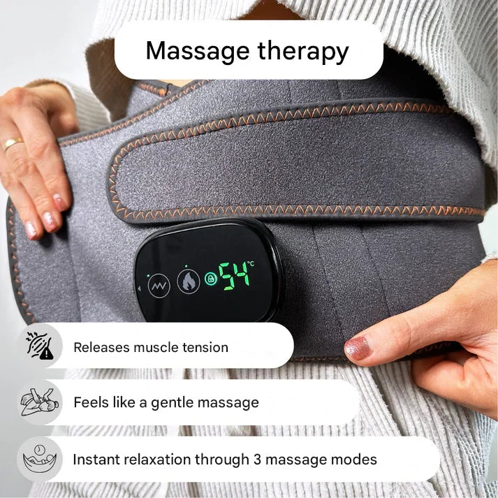 Relieve lower back pain with adjustable unisex infrared orthopedic back support band.
