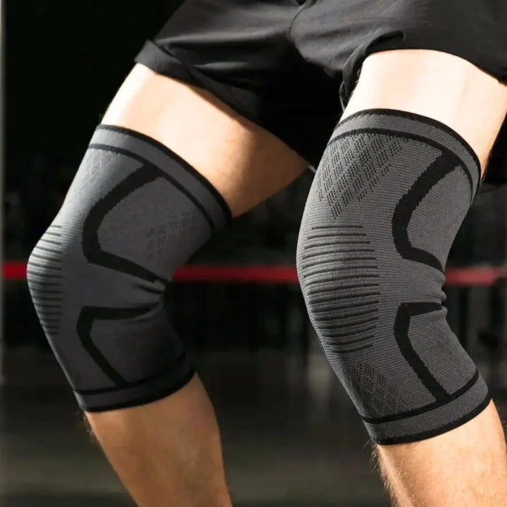Sport knee brace for running, hiking, and gym workouts, preventing injuries.