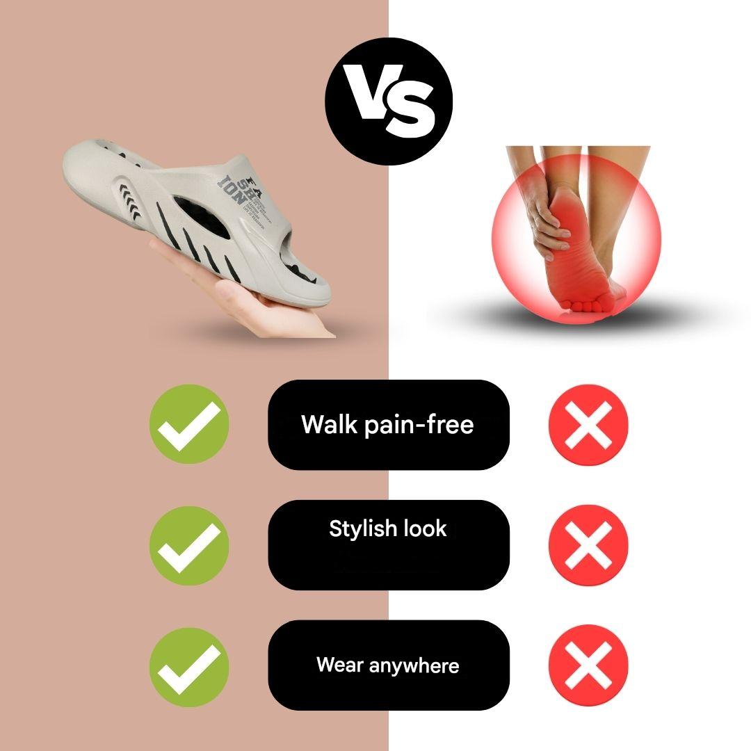 Unisex Vitalis orthopedic slippers featuring acupressure nubs for ultimate foot comfort.