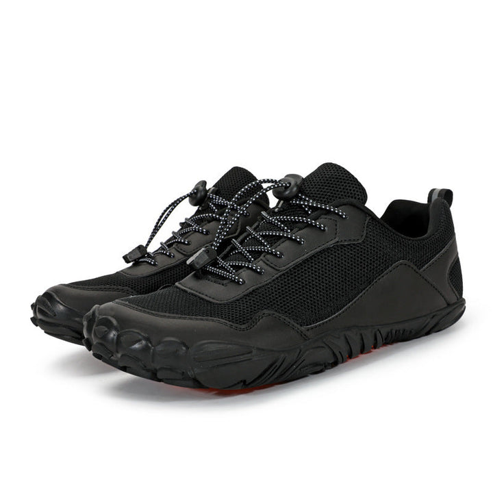 Durable unisex hiking trainers, non-slip, orthopedic features & wide toe box for comfortable trail adventures.