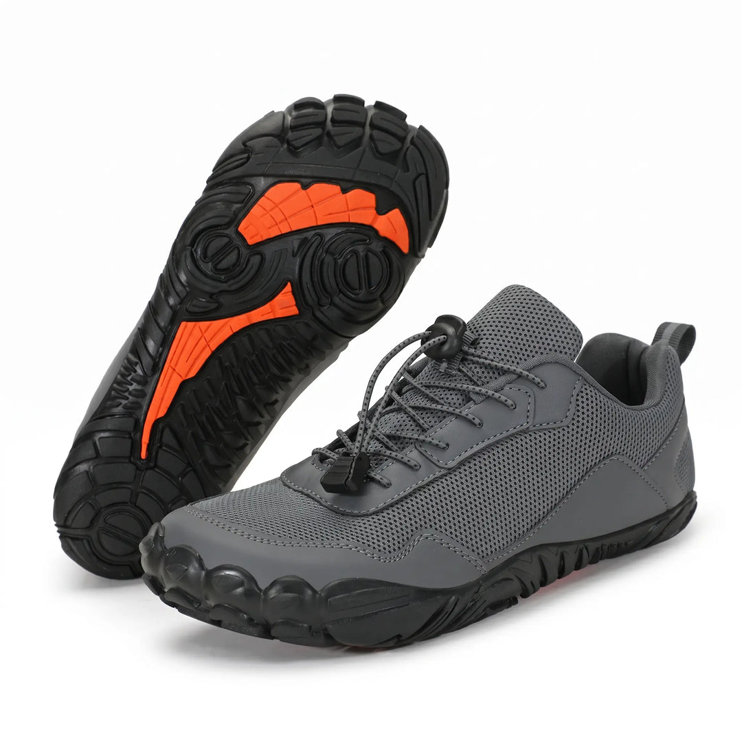 Unisex orthopedic walking comfort shoes, non-slip, wide toe box, ideal for hiking and natural movement.