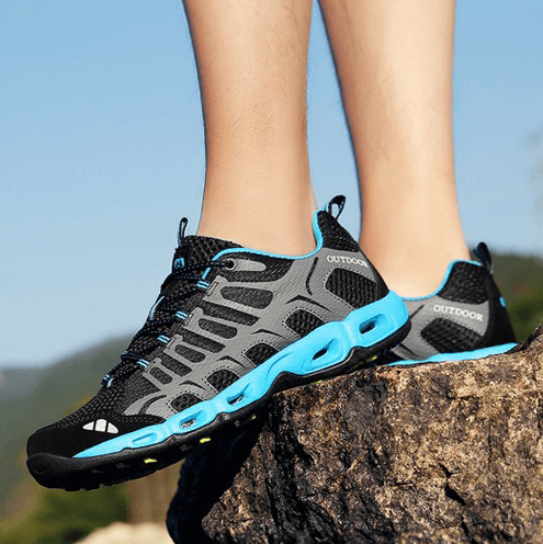 Comfortable unisex orthopedic walking shoes, ideal for hiking, trails, & daily active support.