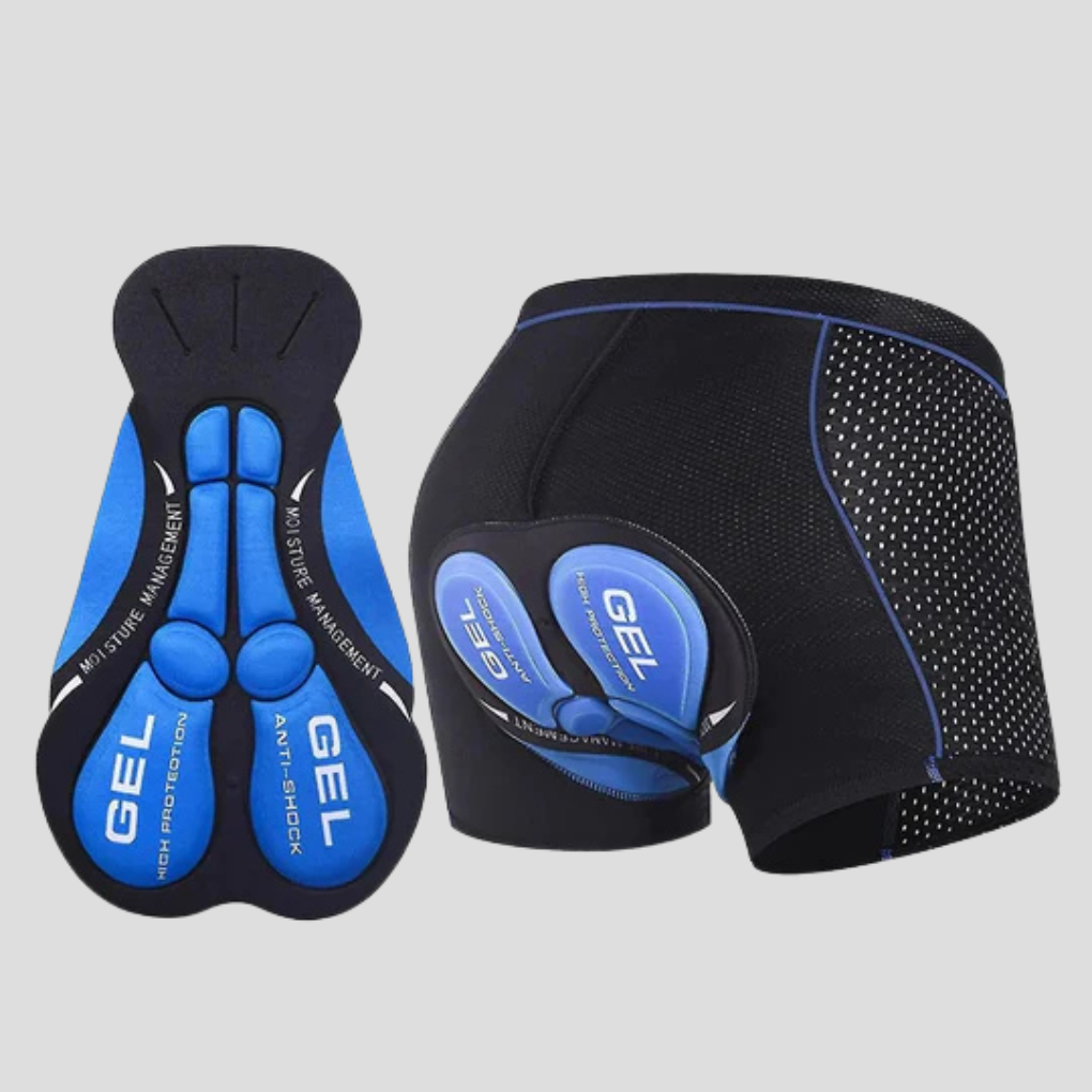 Unisex padded cycling shorts with gel cushion for enhanced comfort. Ideal bike shorts for long rides.