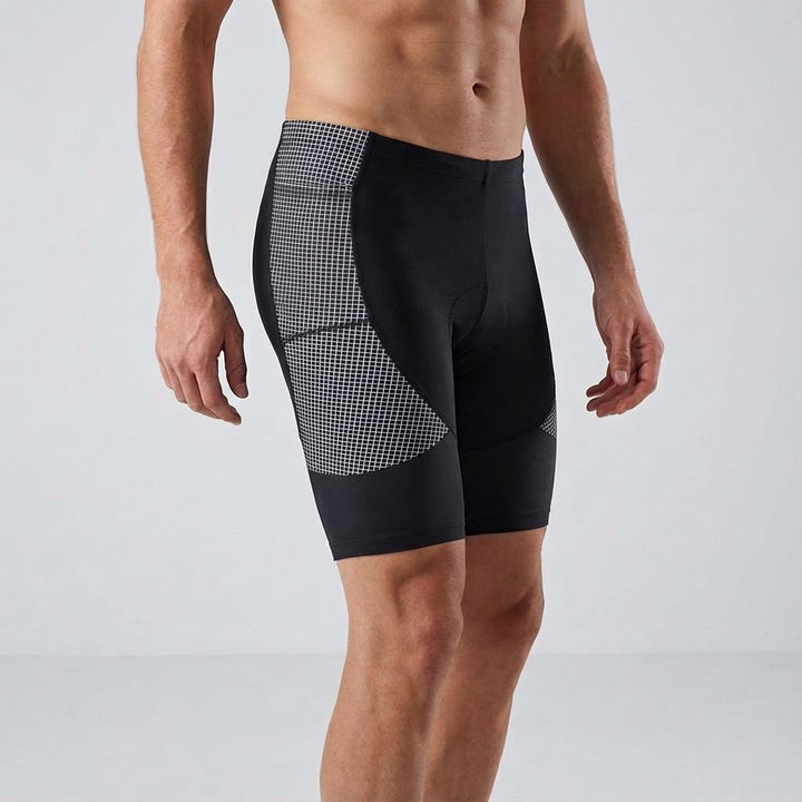 Performance athleisure shorts, padded and breathable, perfect for avid cyclists