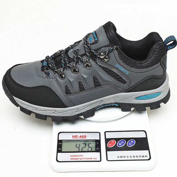 Confidently explore trails with PeakTrail unisex hiking shoes, offering stable grip & ultimate comfort.