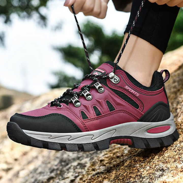 Trendy PeakTrail outdoor hiking shoes, unisex design for comfortable walks & durable trail grip.