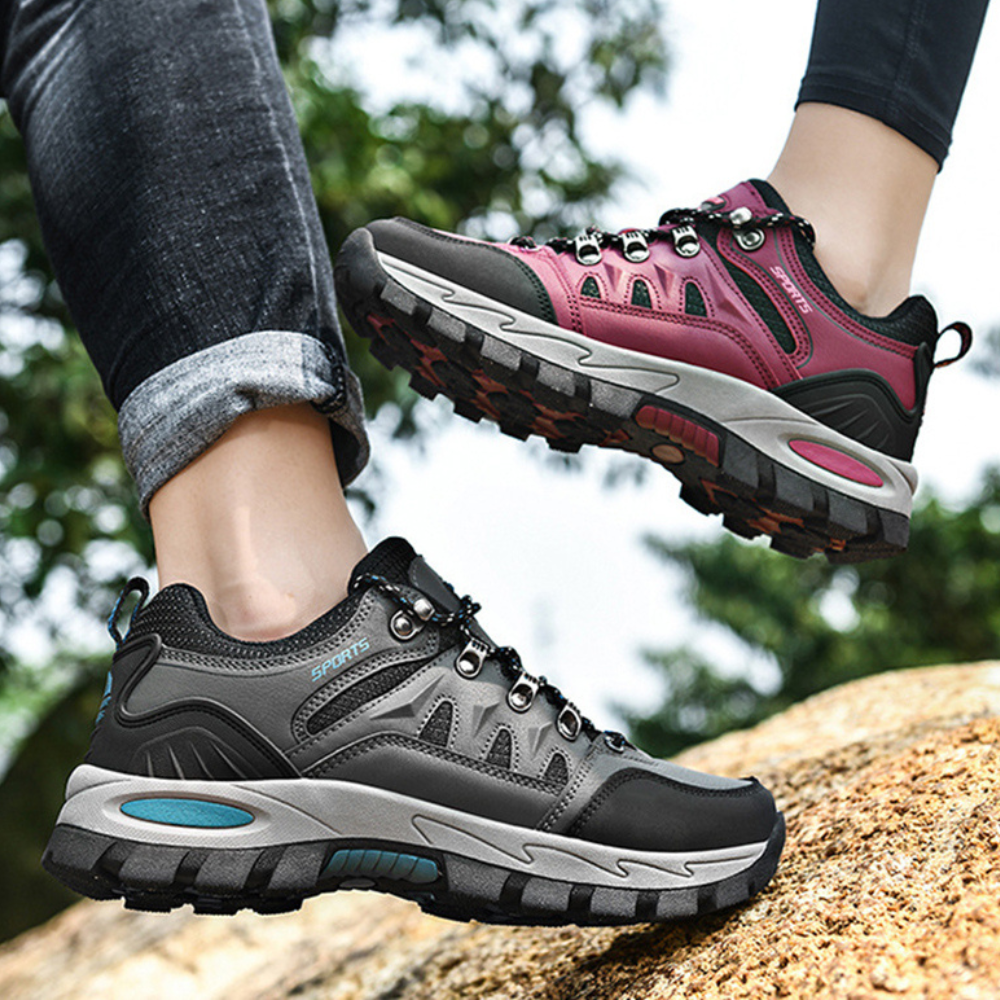 High-performance PeakTrail unisex hiking shoes, durable, lightweight, ultimate comfort & stable grip.