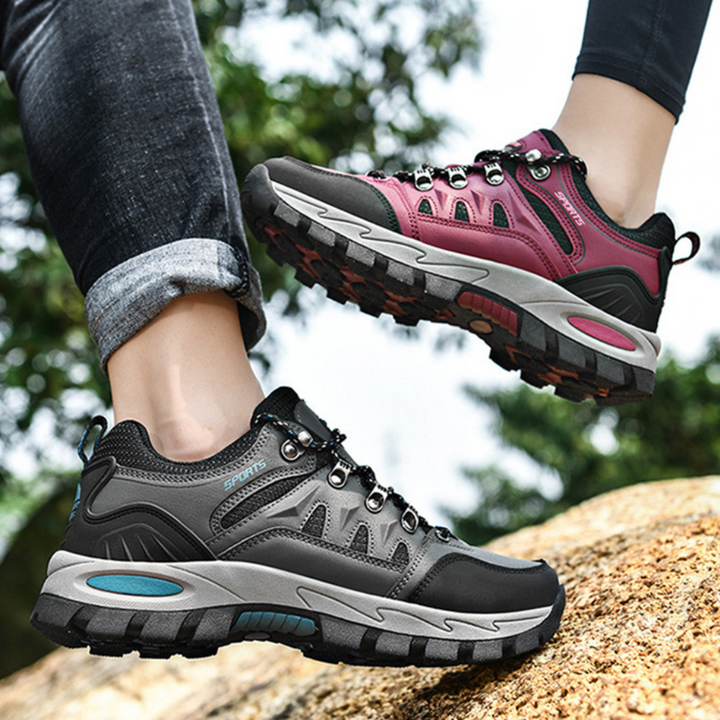 High-performance PeakTrail unisex hiking shoes, durable, lightweight, ultimate comfort & stable grip.