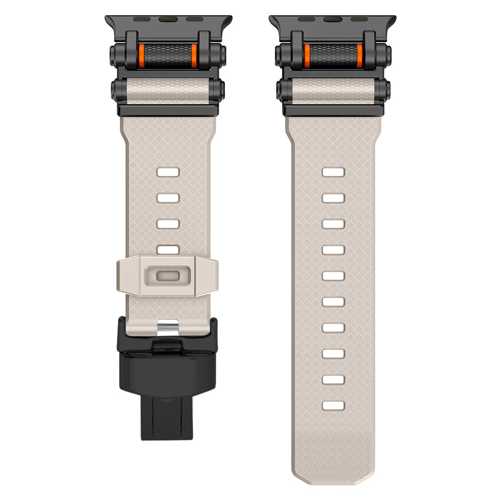 Everyday essential: onyx silicone smartwatch band, durable & stylish.