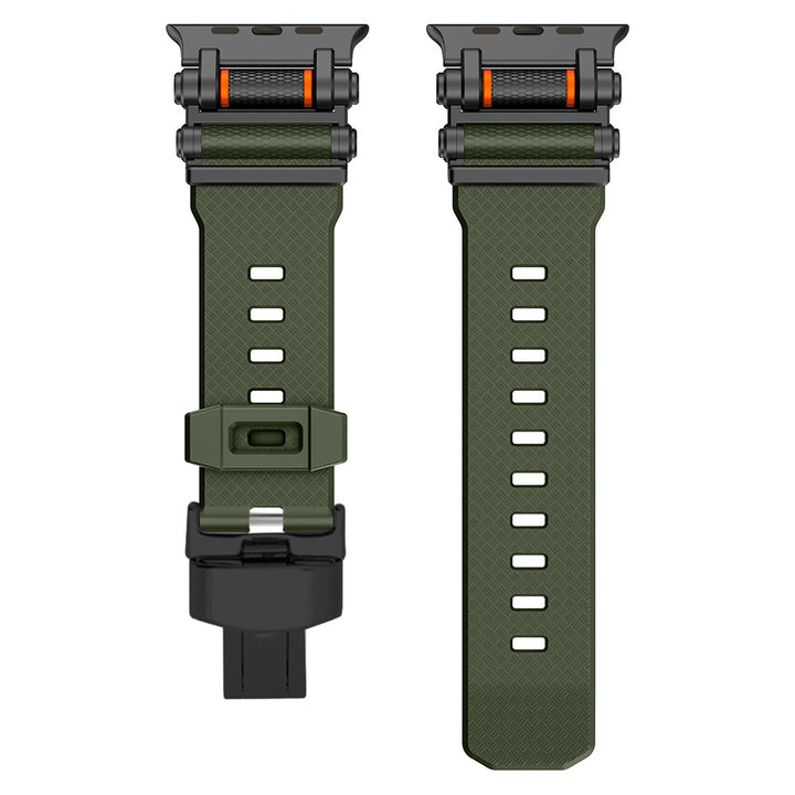 Performance silicone smartwatch strap, combining comfort and durability.