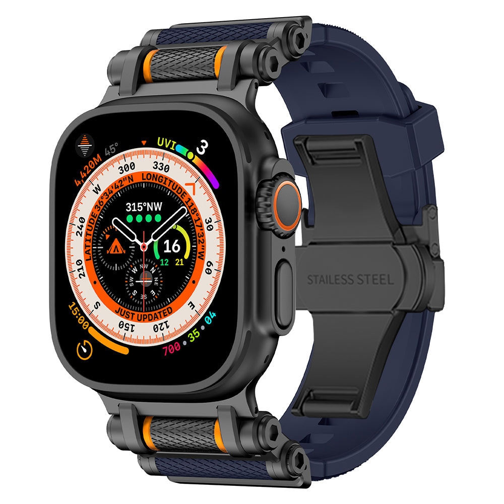 Flexible unisex silicone strap, built for performance and comfort.
