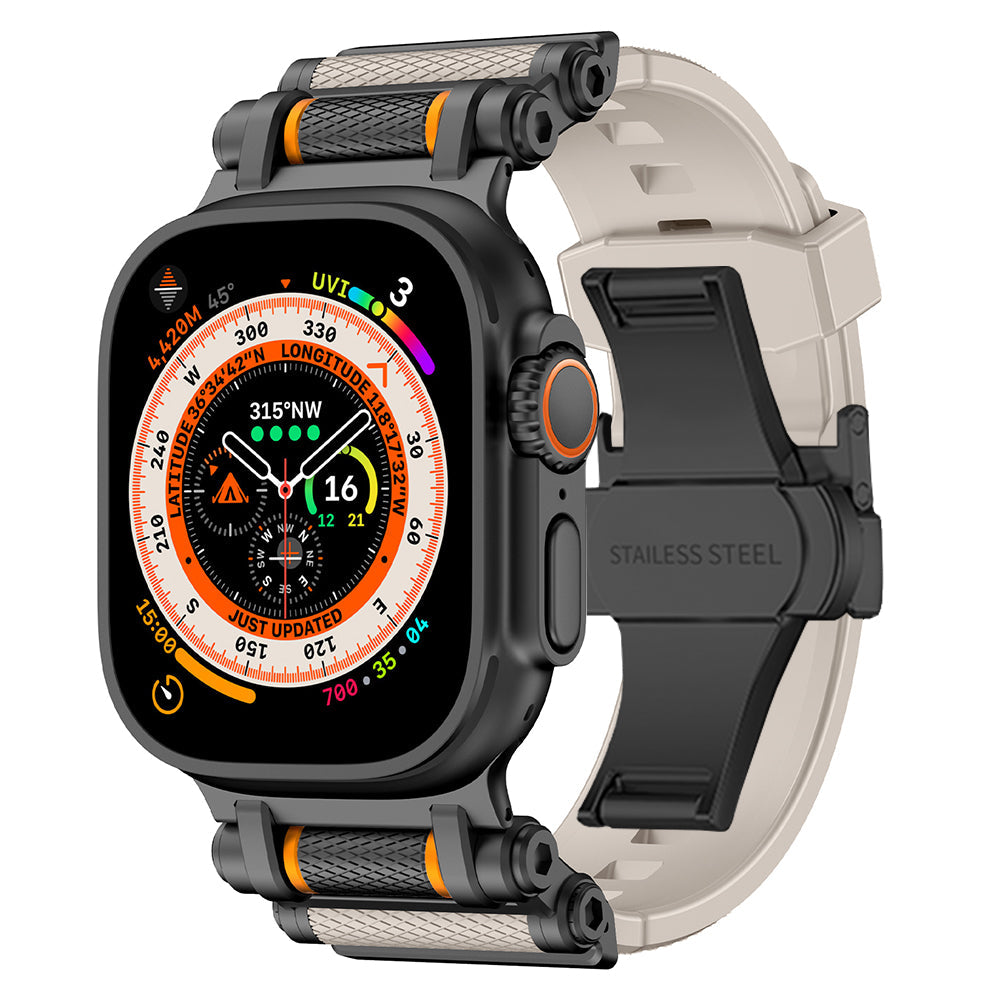 Onyx performance silicone watch band, a comfortable and stylish accessory.