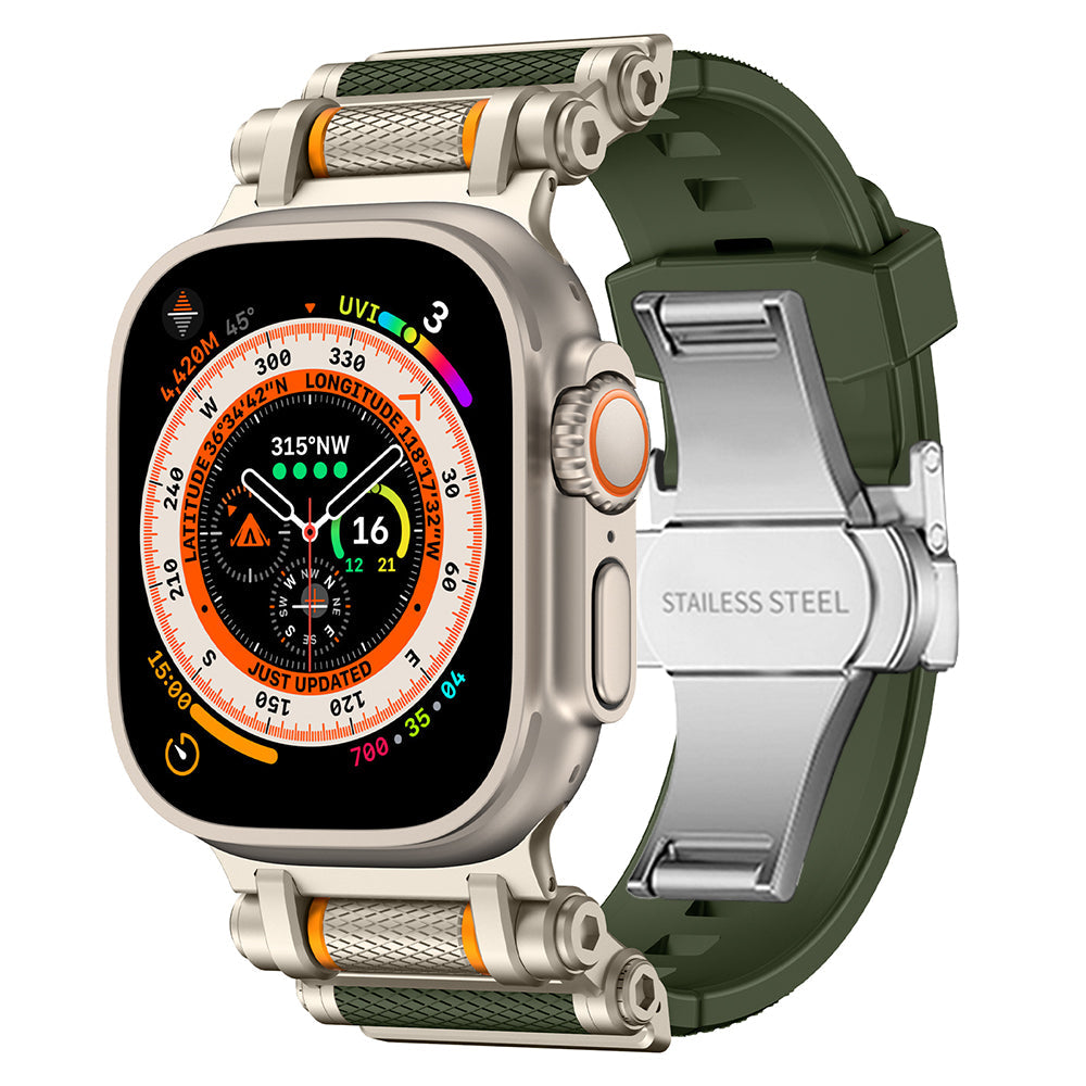 Everyday wear silicone smartwatch strap, tough and comfortable.