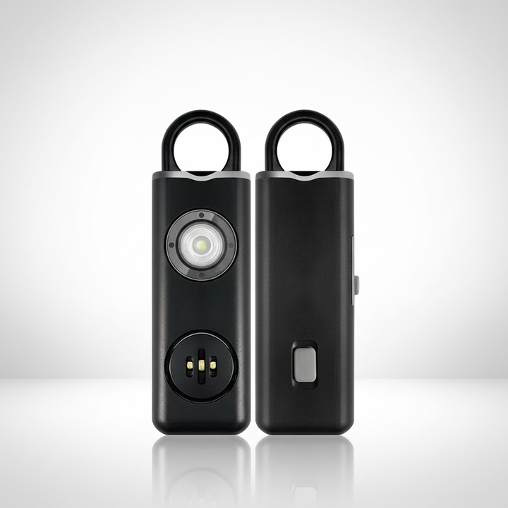 Unisex self-defense keychain alarm, compact and powerful high-decibel siren for personal security
