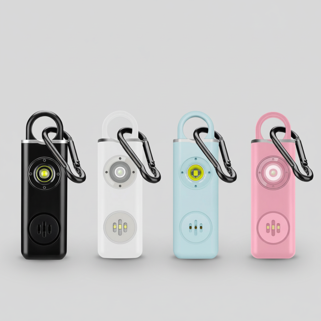 ShieldFlash portable security alarm for keychain, essential self-defense tool for daily safety