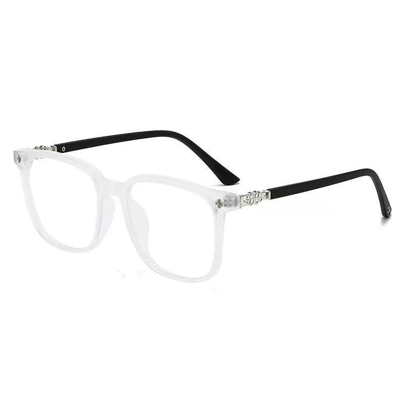 Stylish unisex acetate glasses with square frames, providing blue light blocking and anti-glare eye protection.