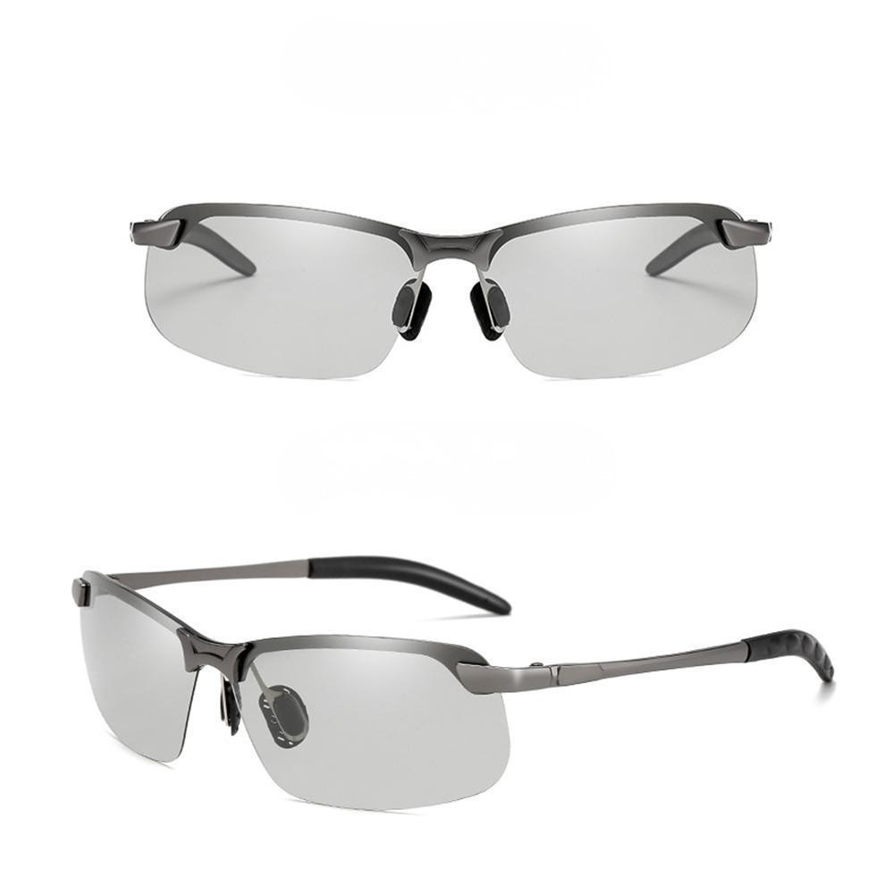 Unisex driving & cycling glasses. Photochromic polarized lenses offer adaptive eye protection & glare reduction.