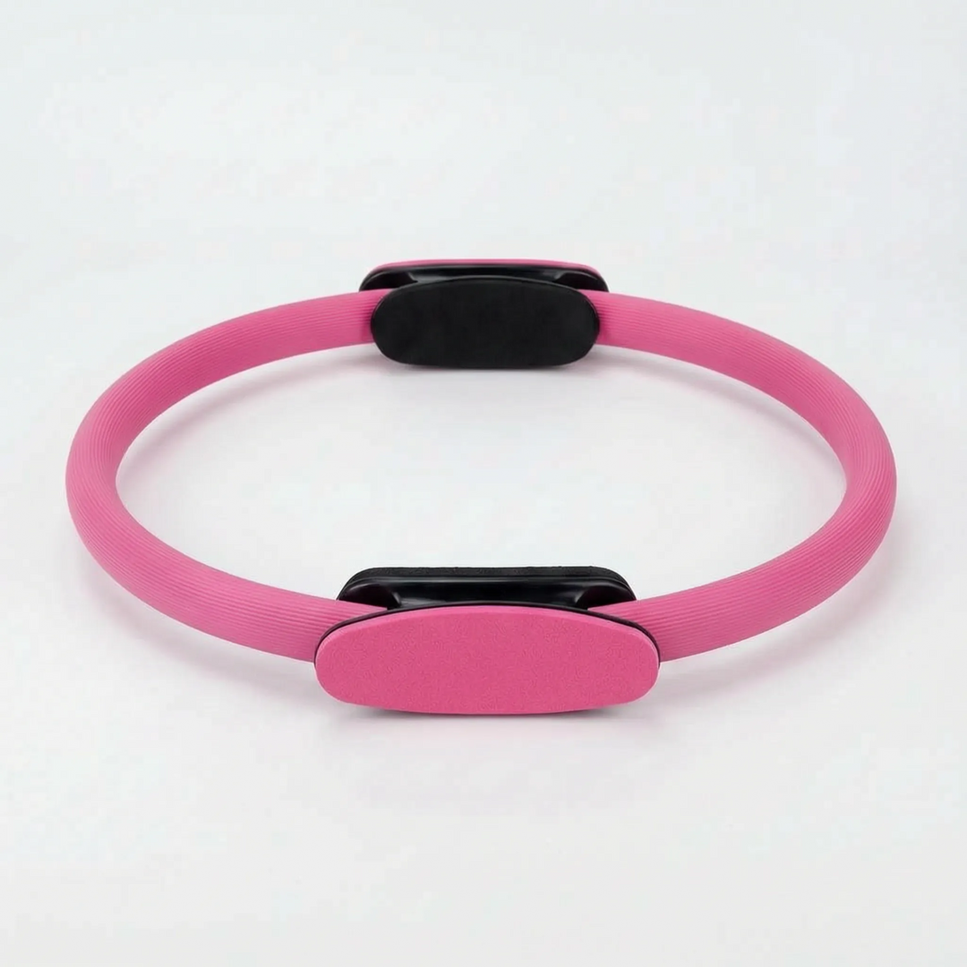 Ergonomic pilates resistance ring for effective muscle toning, core strengthening, & full-body fitness.