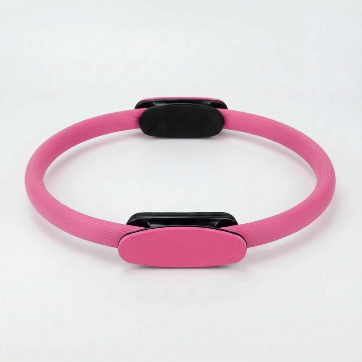 Ergonomic pilates resistance ring for effective muscle toning, core strengthening, & full-body fitness.