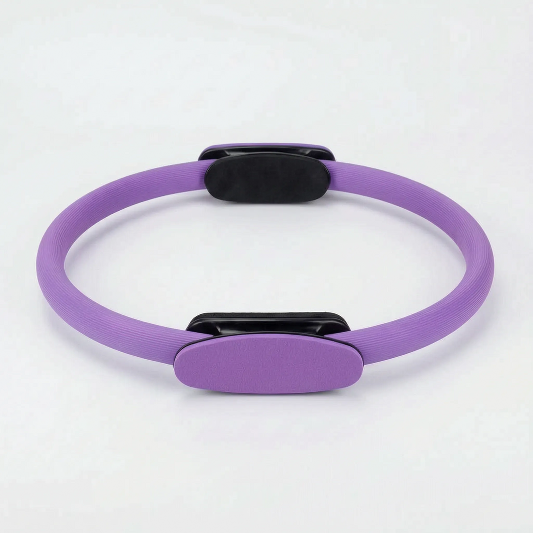 Durable unisex pilates resistance ring, ideal for core workouts, muscle toning, & enhanced flexibility.