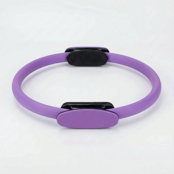 Durable unisex pilates resistance ring, ideal for core workouts, muscle toning, & enhanced flexibility.