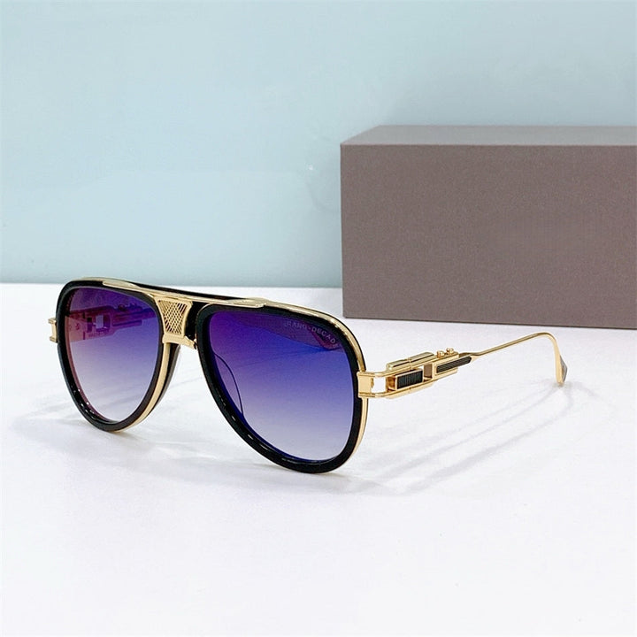 Classic aviator sunglasses with UV400 lenses, perfect for outdoor fashion & eye protection.