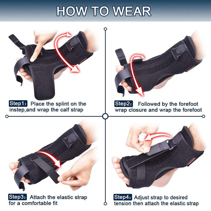 Orthopedic plantar fasciitis night splint offers superior foot support & pain relief for heel and arch issues.