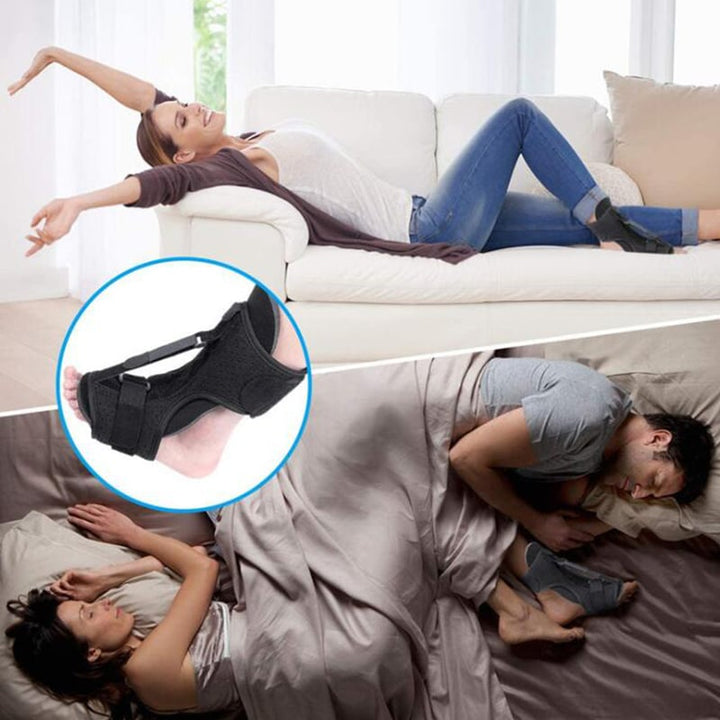 Versatile unisex plantar fasciitis night splint for comprehensive foot pain, heel pain, and arch support.