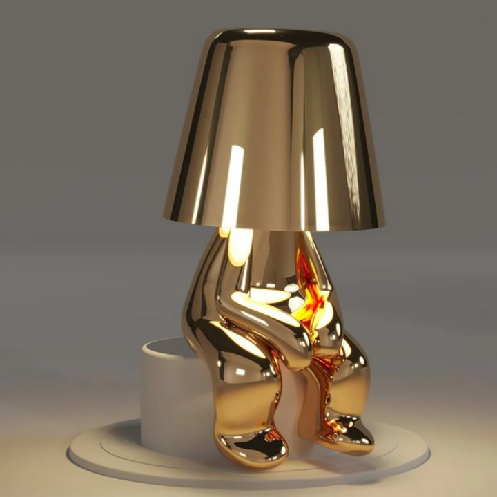 Unisex Playful Dimmable Lamp next to a bed, soft LED light for relaxation, home decor