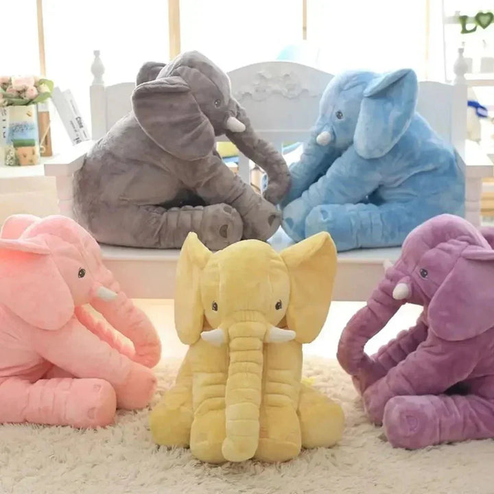 Soft plush elephant toy that doubles as a kids pillow. Ideal stuffed animal for playtime, cuddles & decor.