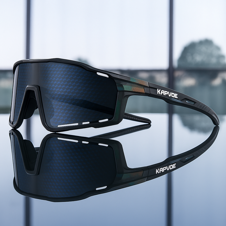 Polarized performance sunglasses for outdoor adventures. Unisex design with UV protection & glare reduction for an active lifestyle.