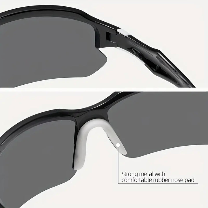Lightweight polarized sports sunglasses, perfect for cycling, running, and triathlons.