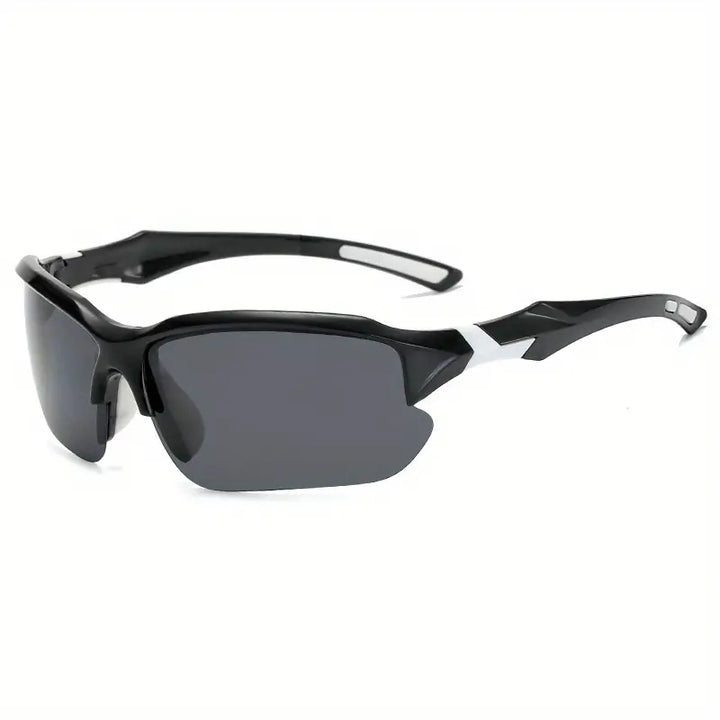 Performance sports sunglasses with polarized lenses, designed for cycling and outdoor use.