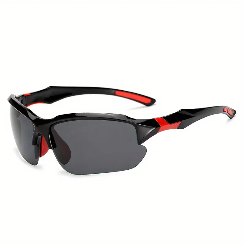Stylish unisex athletic sunglasses providing UV protection for active outdoor sports.