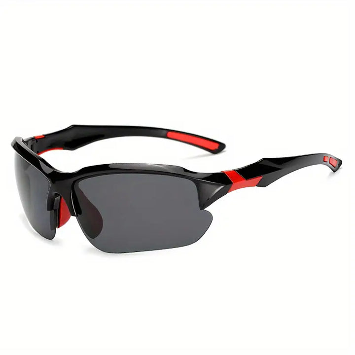 Stylish unisex athletic sunglasses providing UV protection for active outdoor sports.