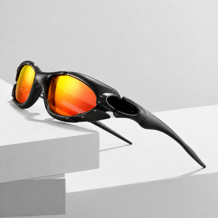 Unisex polarized sports sunglasses for outdoor activities, offering UV protection & glare reduction. Lightweight eyewear.