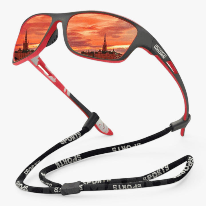 Unisex polarized sports sunglasses with UV protection, scratch-resistant lenses, perfect for cycling & outdoor activities.