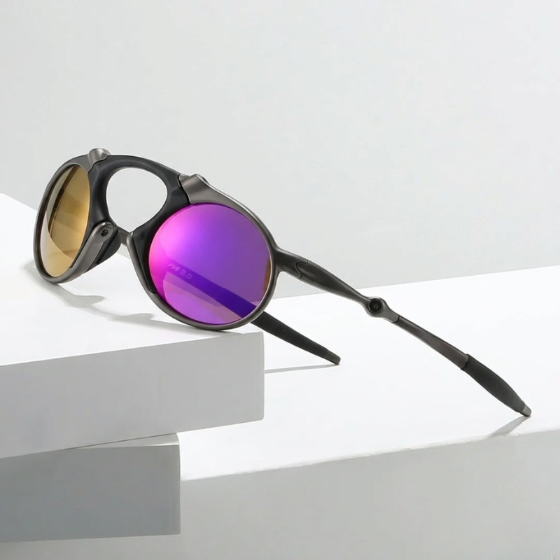 Unisex polarized sports sunglasses for activewear, providing superior UV protection.