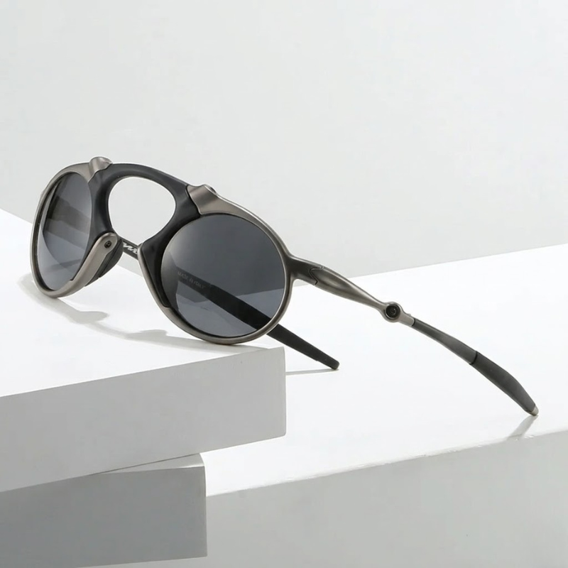 High-performance unisex polarized sports sunglasses, lightweight with UV protection.