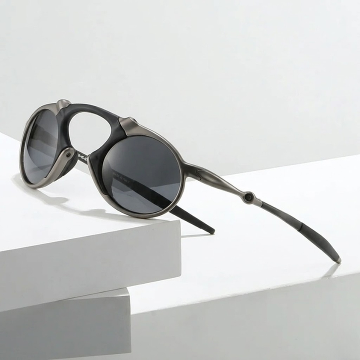 High-performance unisex polarized sports sunglasses, lightweight with UV protection.