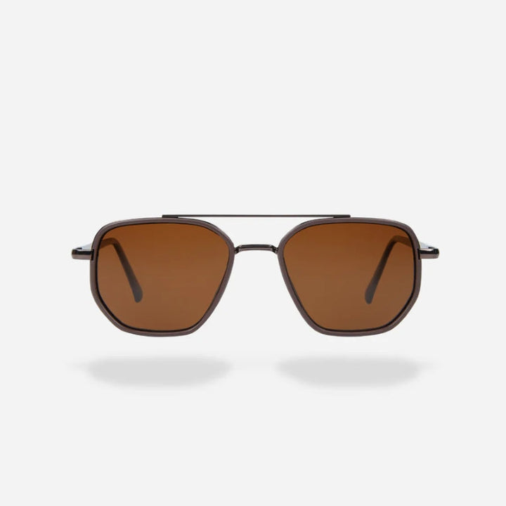 Stylish unisex polarized sunglasses, offering comfortable fit & enhanced glare reduction for daily wear.