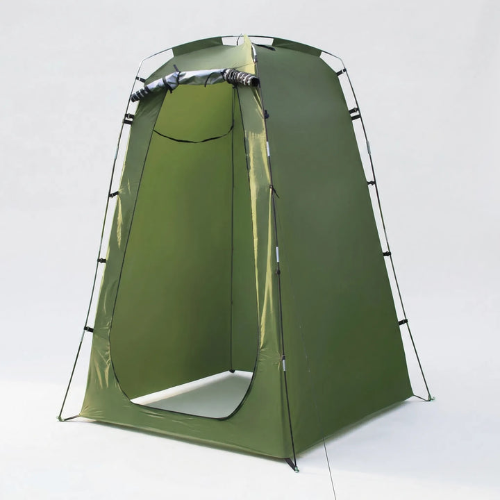 Outdoor pop-up privacy shelter tent for camping, beach, or changing clothes. Portable & easy assembly.