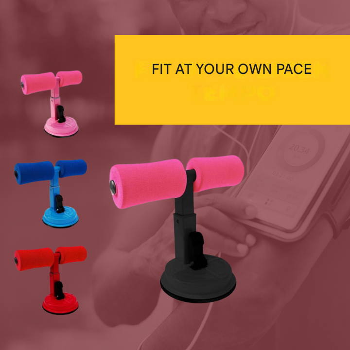 Lightweight portable core & ab trainer, ideal for home gym setup. Compact fitness equipment for travel workouts.