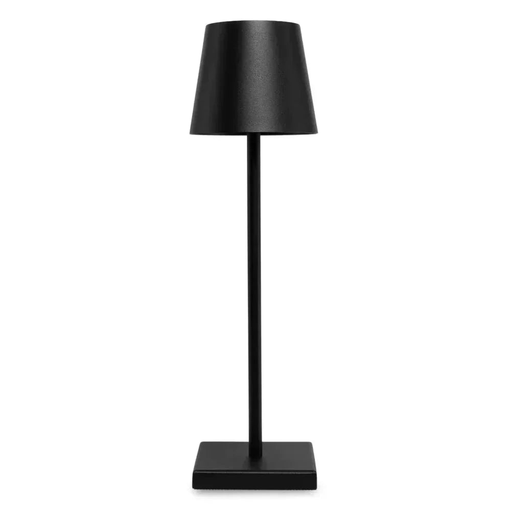 Rechargeable dimmable LED lamp, showcasing its compact, portable design for any space