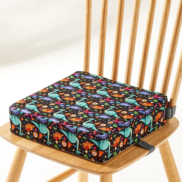 Versatile portable booster seat for dining chairs, great for babies & toddlers.