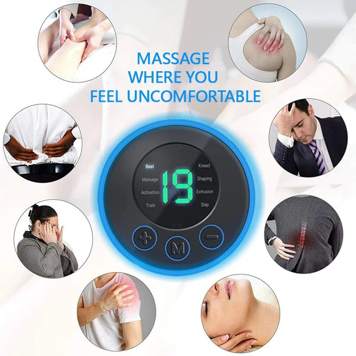 Handheld electric neck massager, ideal for unisex personal care and muscle relaxation.