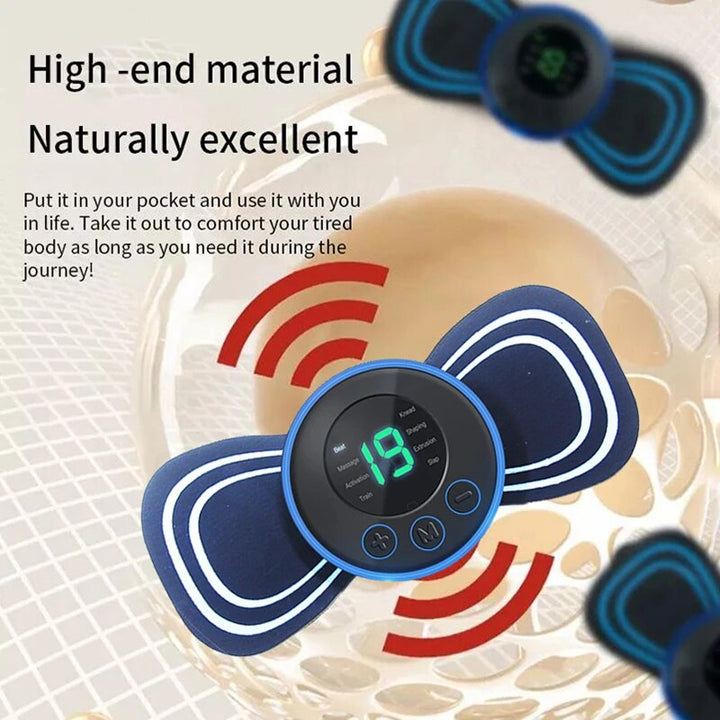 Ergonomic portable electric neck massager, perfect for stress reduction and wellness.