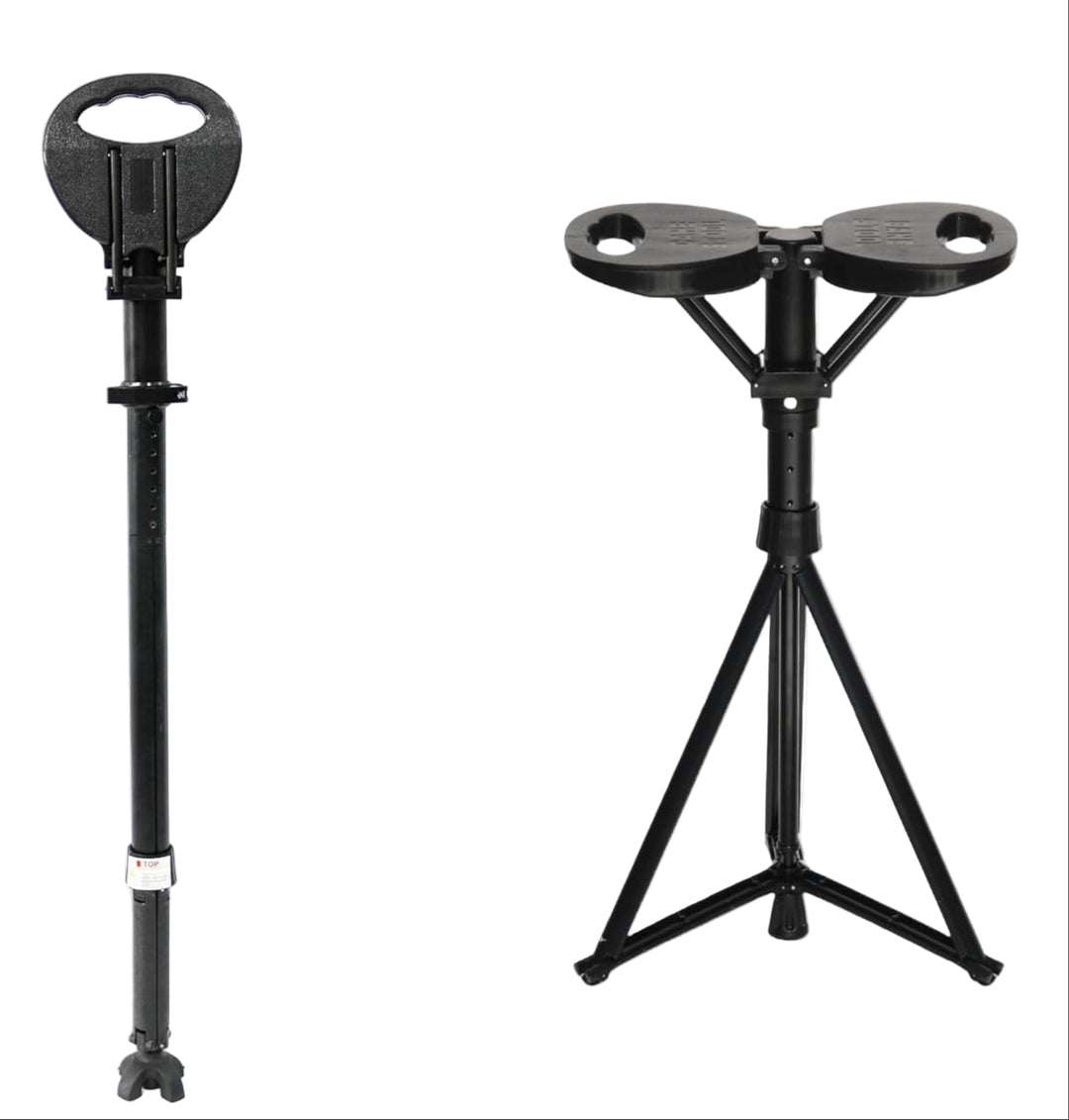Unisex Portable Foldable Walking Cane with Seat